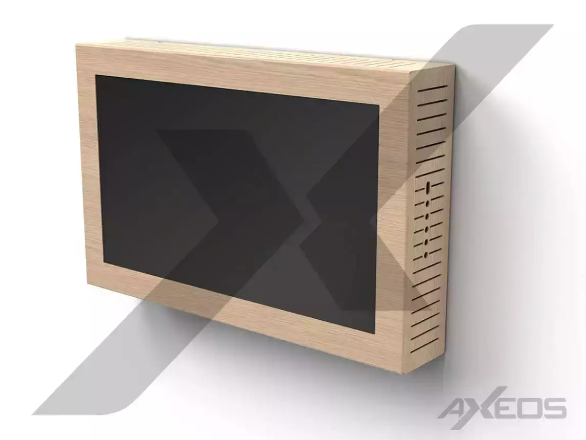 8.1.Indoor enclosure with wood finish - AXEOS