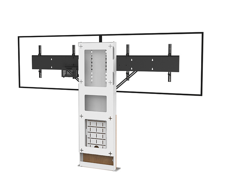 Stilix Wide Dual Screen Videoconferencing - Rear View - AXEOS