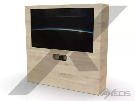 Carpentry furniture with monitor and camera - AXEOS